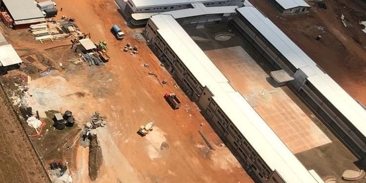 Image showing the news school in Mariato being built