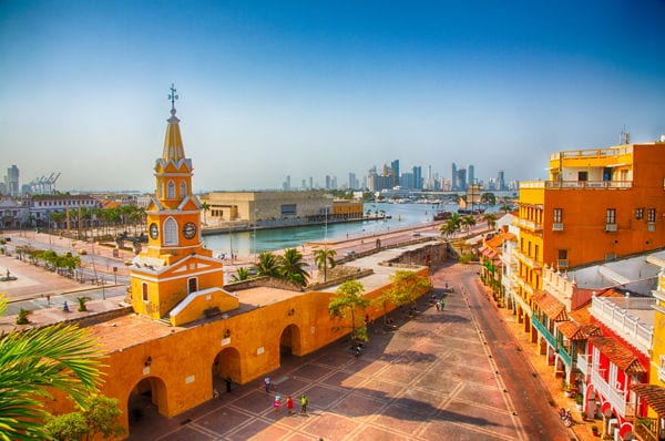 Daylight view of Cartagena Colombia