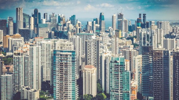 View across the city, Singapore