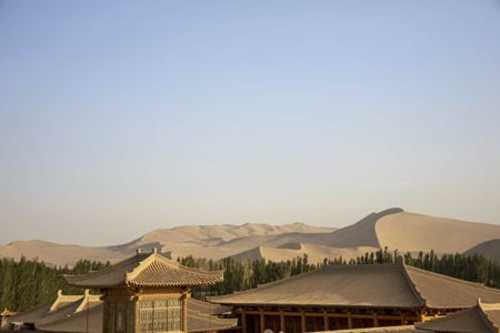 Sand dunes near Dunhuang, China