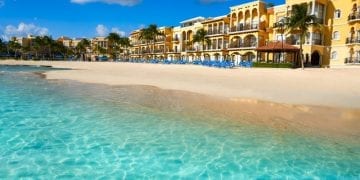 Playa del Carmen beach houses in Mexico. playa del carmen