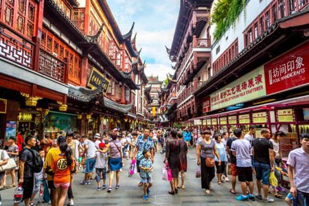 A market in Shanghai, China