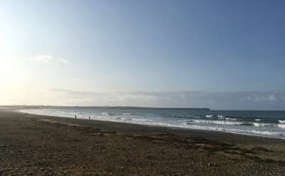The beach and sea at Tramore, Ireland
