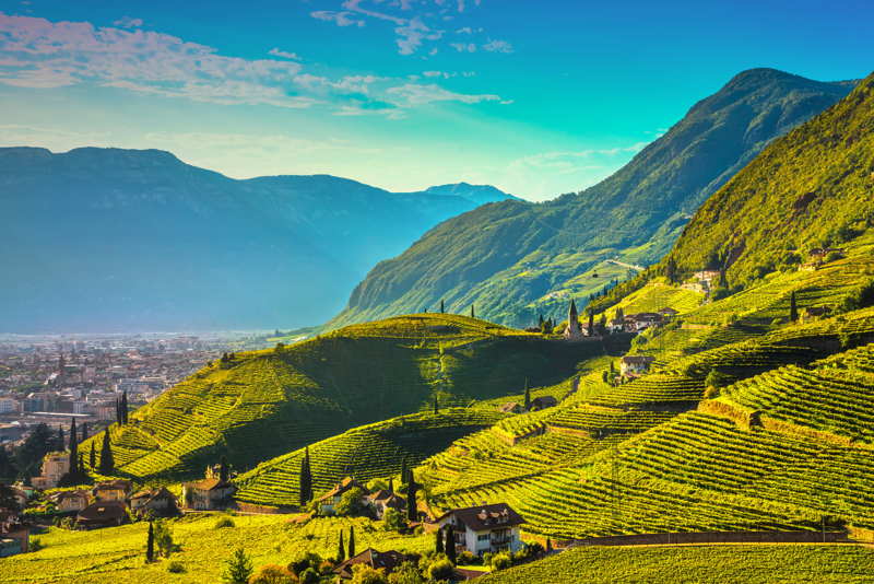 countryside near bolzano italy