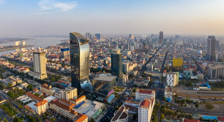 Landscape at Phnompenh, Cambodia