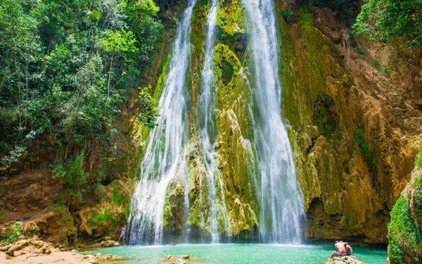A waterfall in the Dominican Republic
