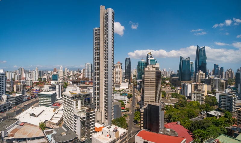 Panama City financial district