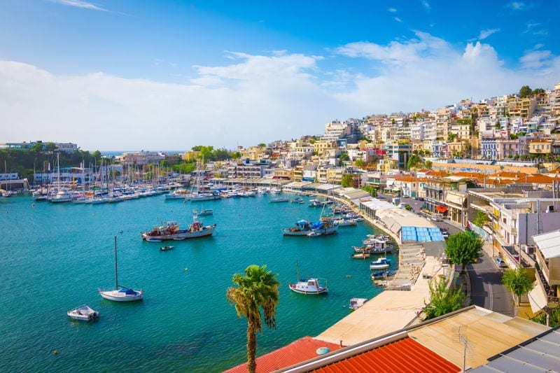 athens harbour in greece