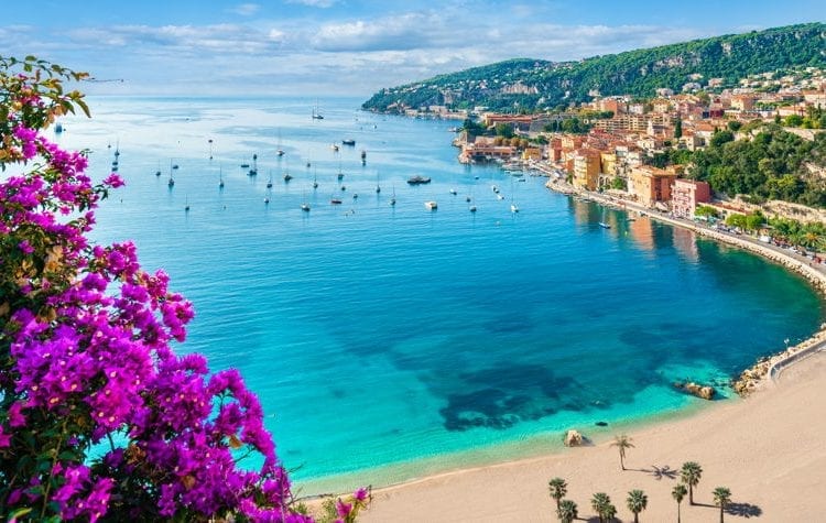 a beach in france