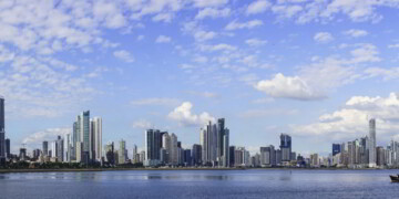 Panorama of modern Panama City, Panama