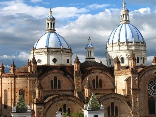 cathedral in cuenca ecuador. retiring in ecuador pros and cons