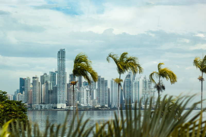 panama city seafront panorama