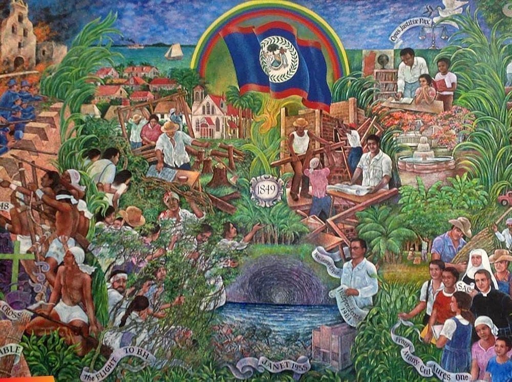 mural in belize