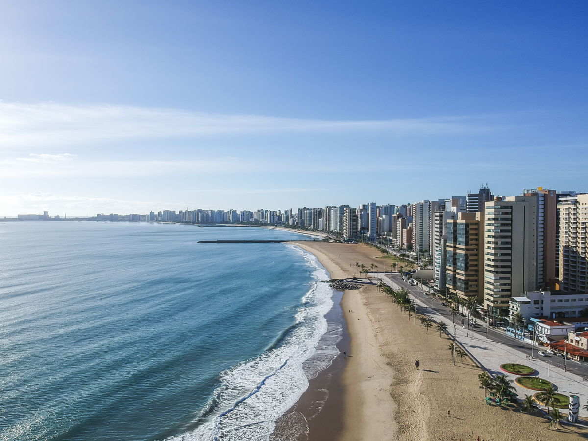 fortaleza in brazil view of sea front