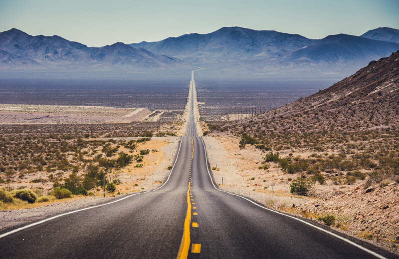 road to mexico through desert