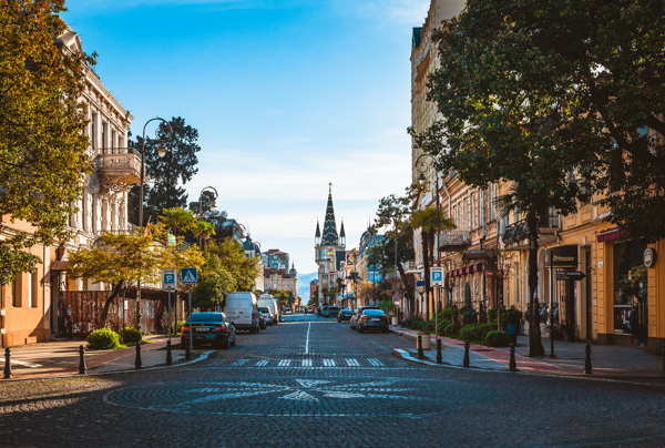 street in batumi georgia 