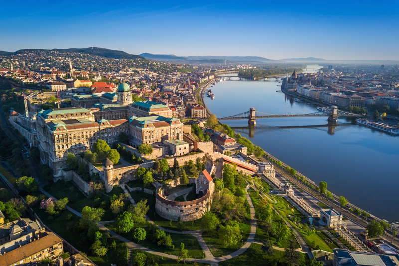 budapest hungary view from the air