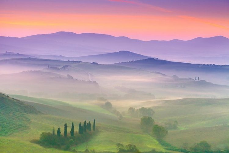 San Quirico D'Orcia, Tuscany landscape, Italy 