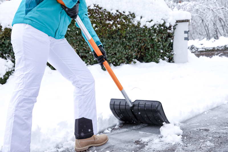 shovelling snow in canada