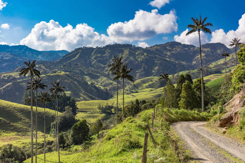 colombia countryside beautiful day