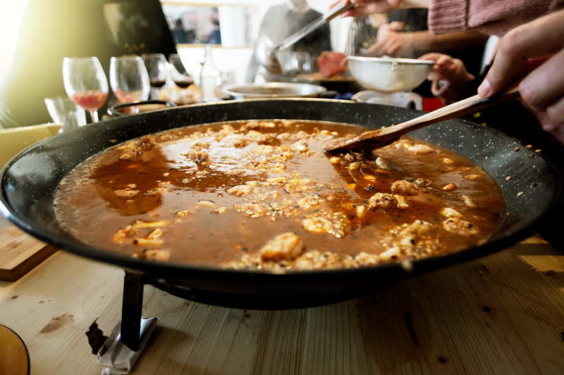 paella dish in Valencia Spain