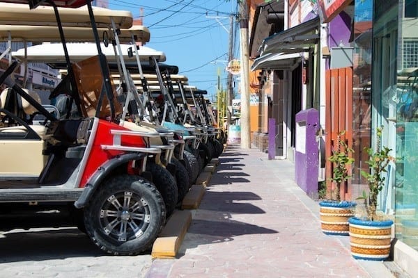 golf carts in san pedro belize