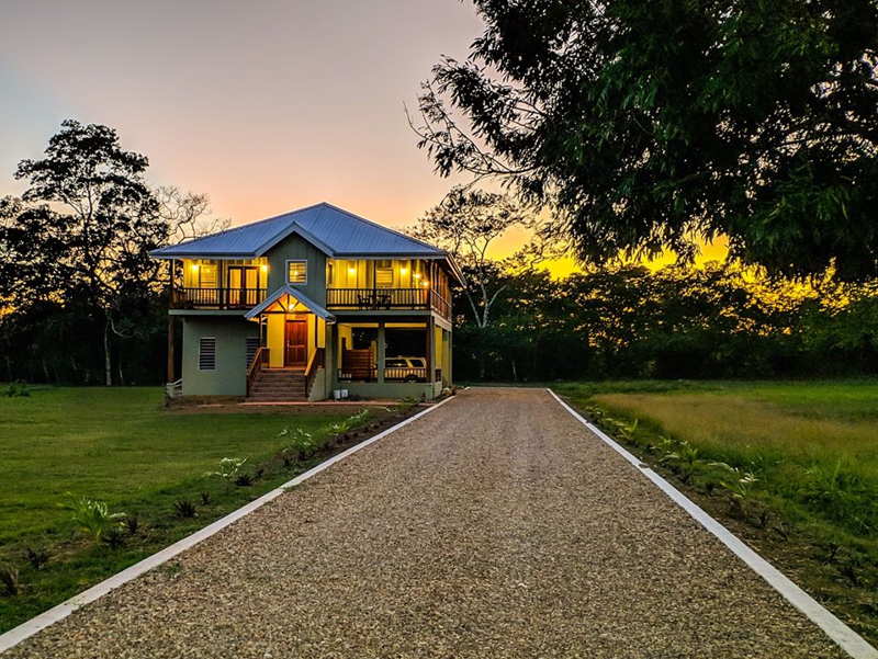 house at carmelita gardens in belize