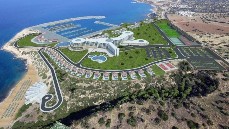 aerial view of project in northern cyprus