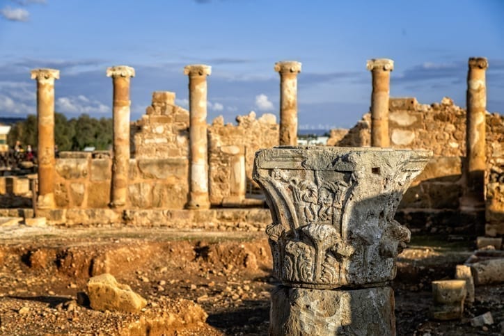 Roman villa ruins at Cyprus