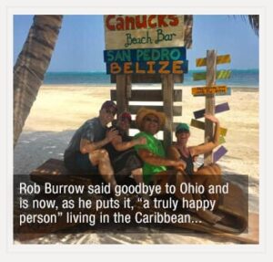 Rob Burrow living in Belize