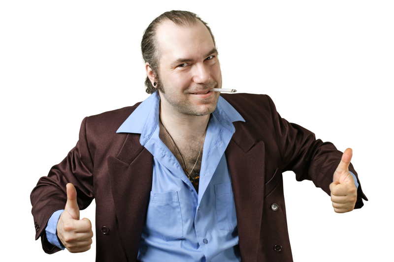 sleazy salesman promises