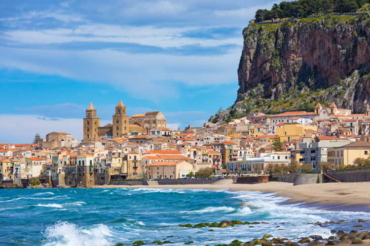 Cefalu is city in Italian Metropolitan City of Palermo located on Tyrrhenian coast of Sicily, Italy