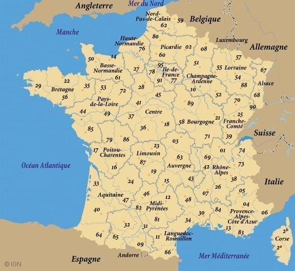 Map of France