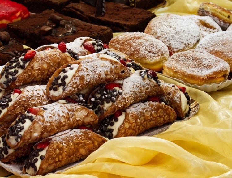 Sicilian Cannoli typical italian dessert of Sicily