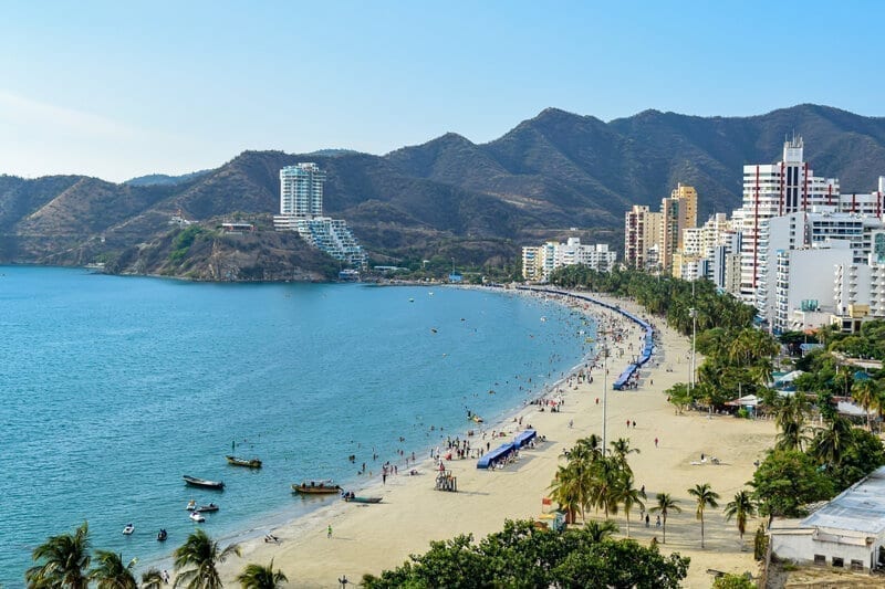 Beach in Santa Marta, Colombia