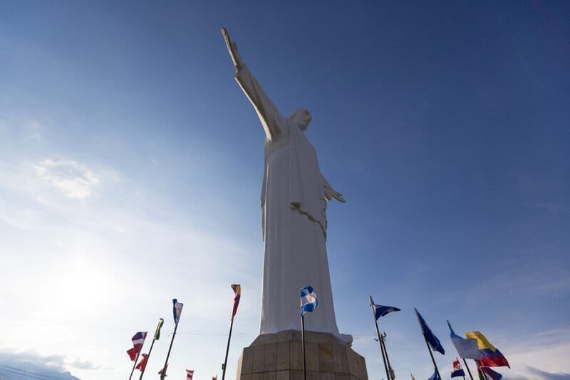 Cristo del Rey statue of Cali, Colombia