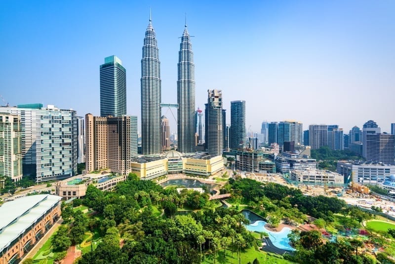 Kuala Lumpur, Malaysia City Center skyline. 