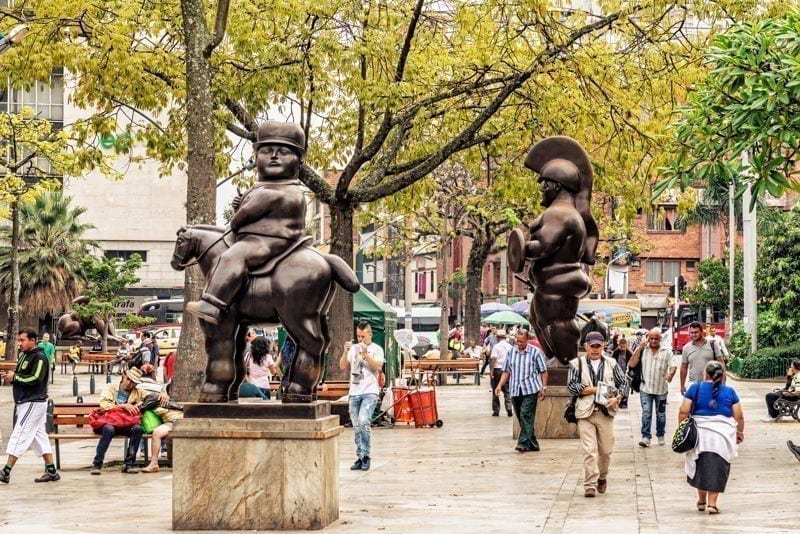 Botero Plaza in Medellin, Colombia