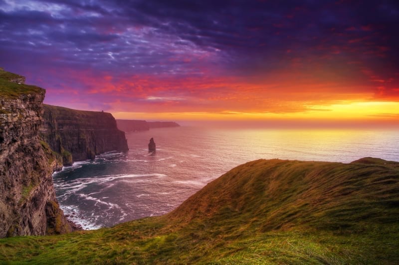 Cliffs of Moher at sunset, Munster, Ireland