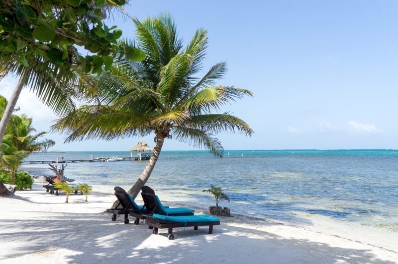 Ambergris Caye Beach, Belize. City Beaches