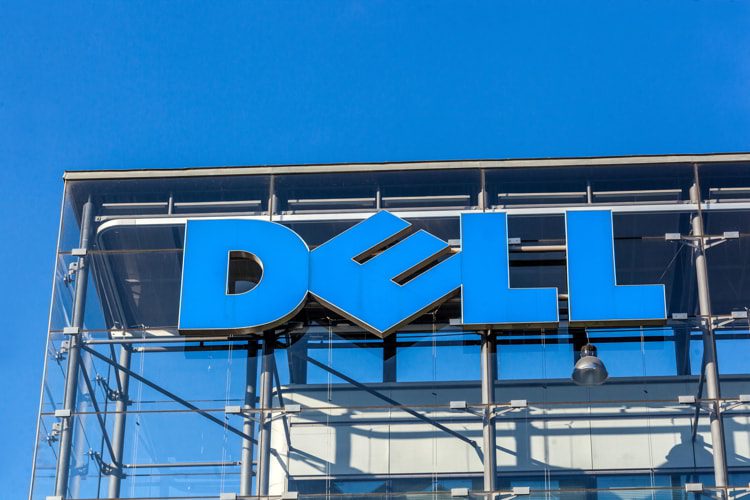 Dell logo building