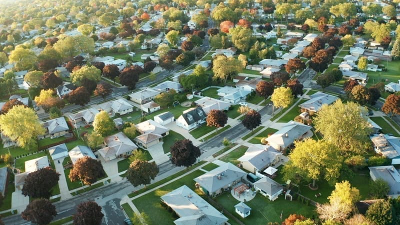 Real estate, drone shots