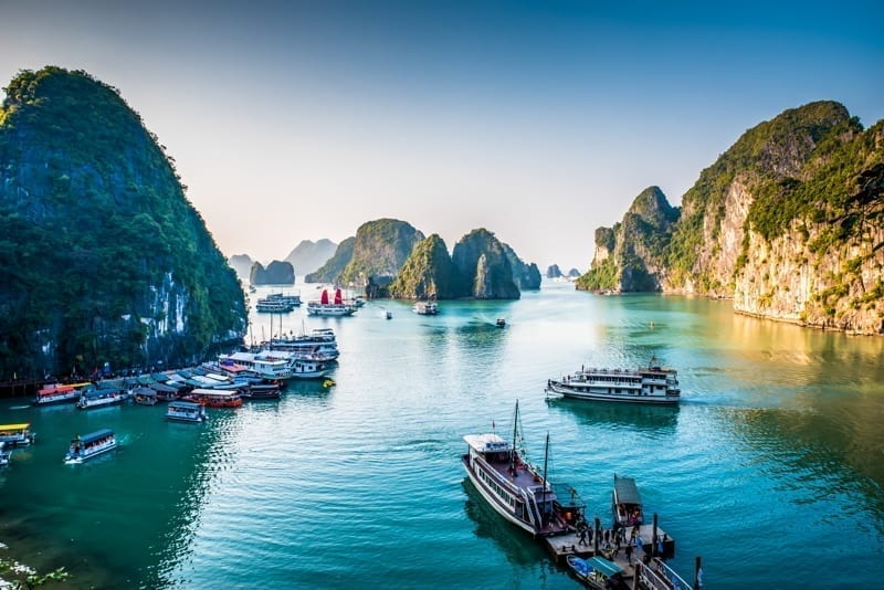 Halong Bay in the north of Vietnam