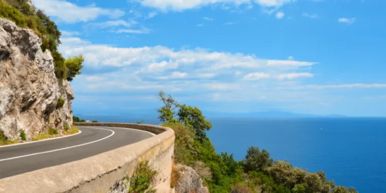The scenic Amalfi Coast Road