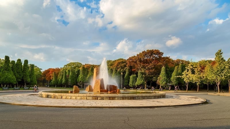 Osaka Castle Park in Osaka, Japan