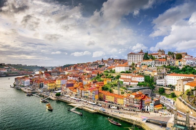 Porto, Portugal old town on the Douro River