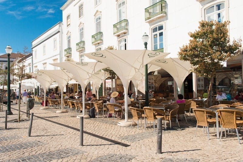 Café in Tavira, Portugal.