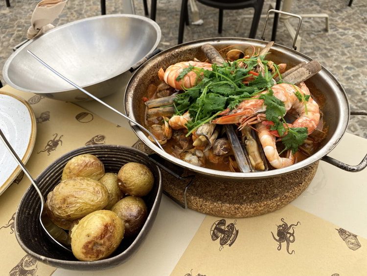 Cataplana, typical dish of the Portuguese Algarve