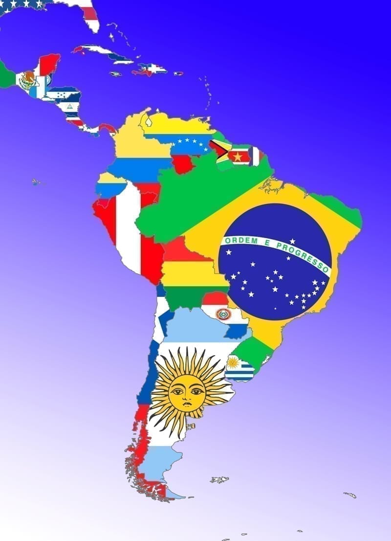 Map of Latin America