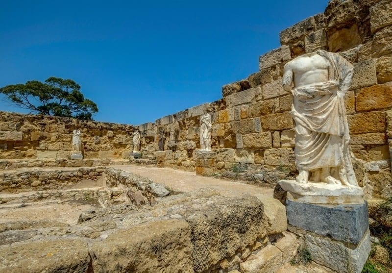 The ruins of Salamis in the Turksh Republic of Northern Cyprus